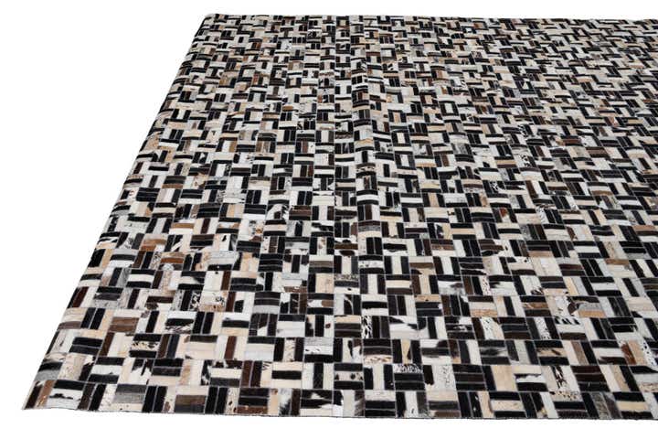 8' x 10' Cowhide Leather Rug