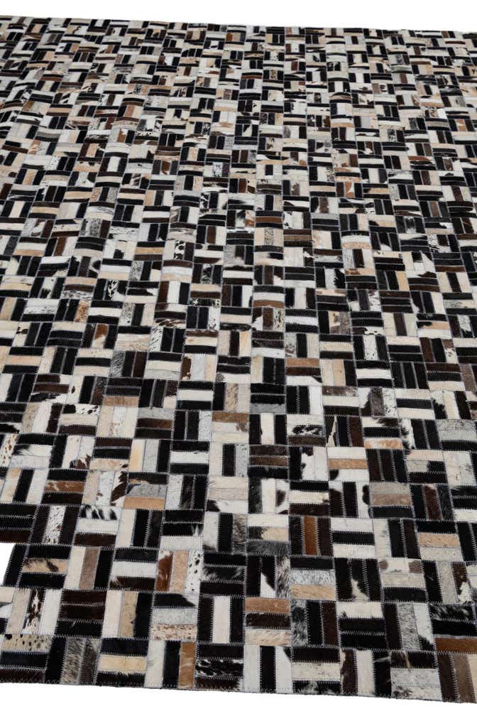 8' x 10' Cowhide Leather Rug