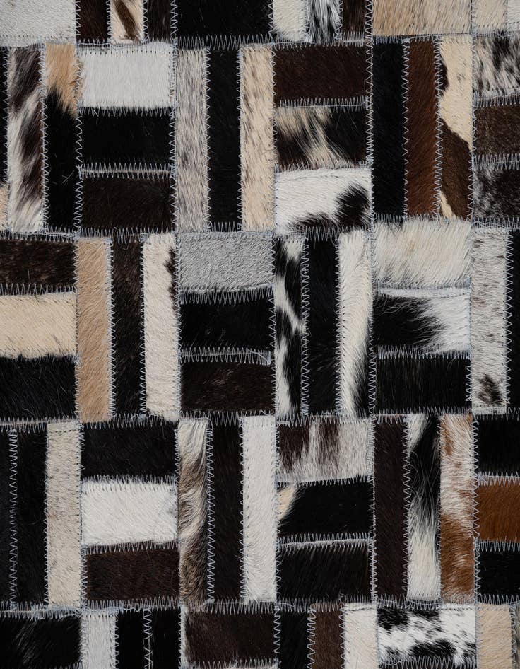 Detail image of 8' x 10' Cowhide Leather Rug