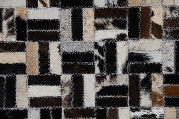 8' x 10' Cowhide Leather Rug