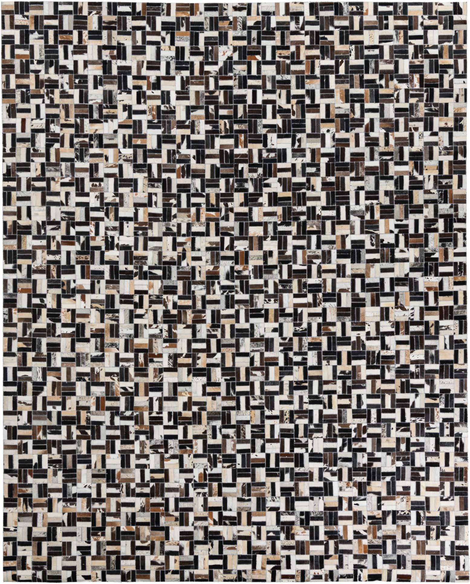 8' x 10' Cowhide Leather Rug