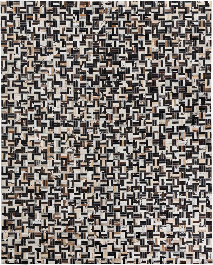 Detail image of 8' x 10' Cowhide Leather Rug