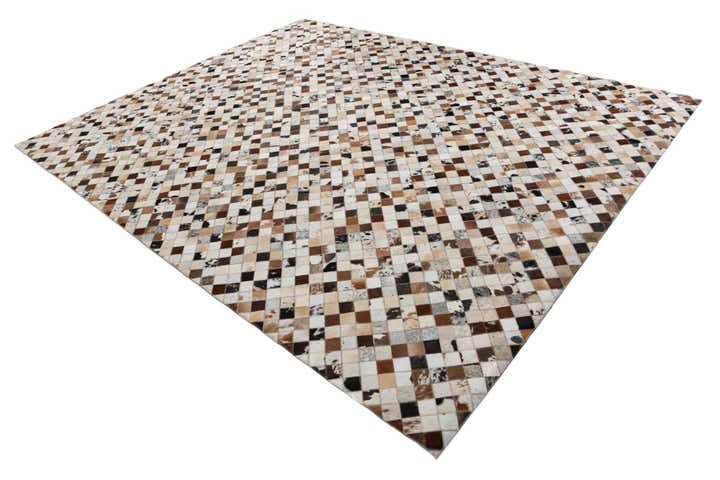 8' x 10' Cowhide Leather Rug