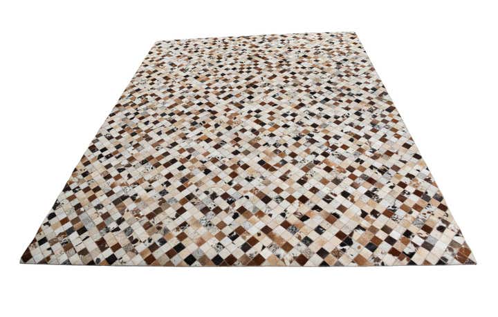 8' x 10' Cowhide Leather Rug