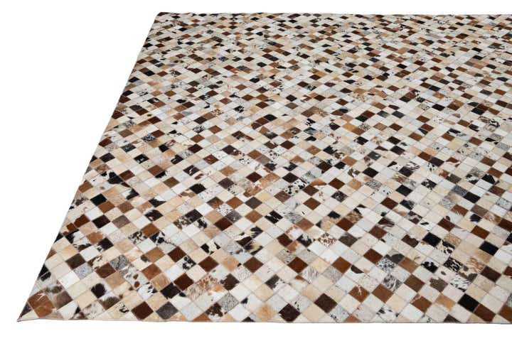8' x 10' Cowhide Leather Rug