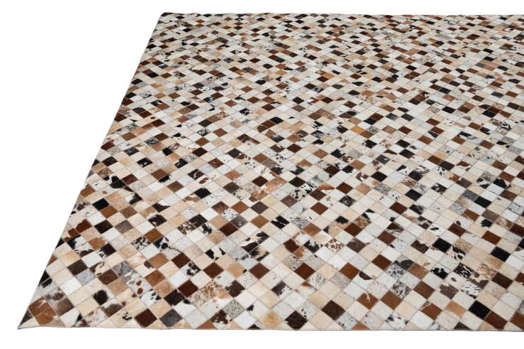 Detail image of 8' x 10' Cowhide Leather Rug