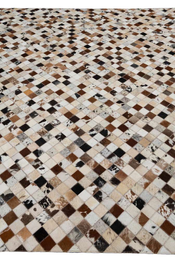 8' x 10' Cowhide Leather Rug