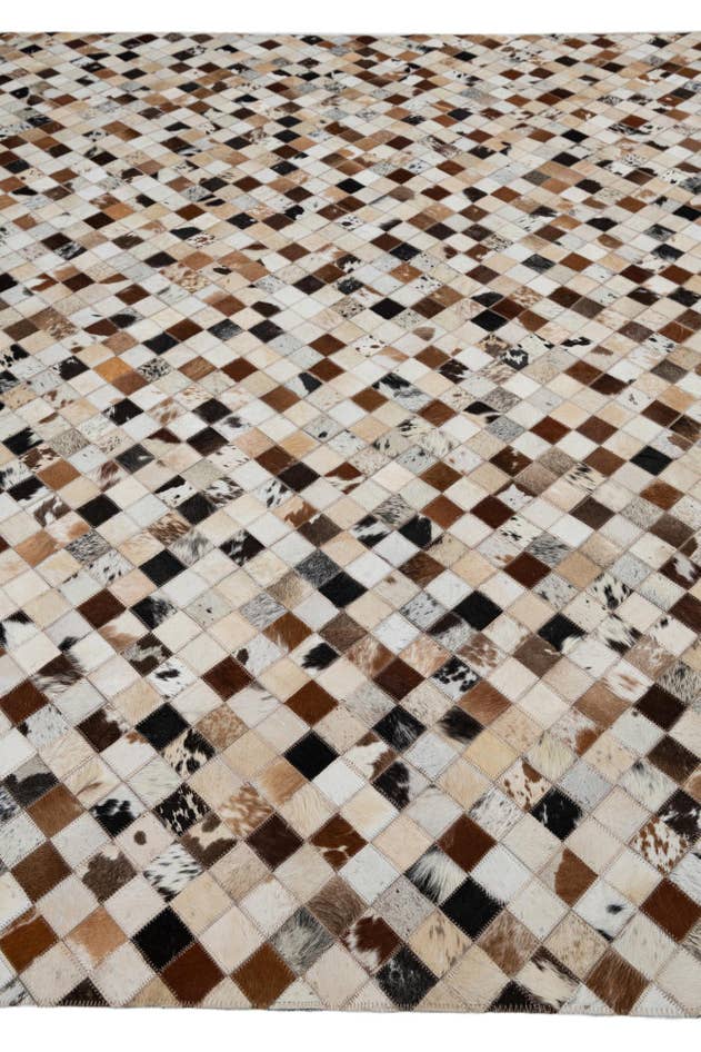 Detail image of 8' x 10' Cowhide Leather Rug