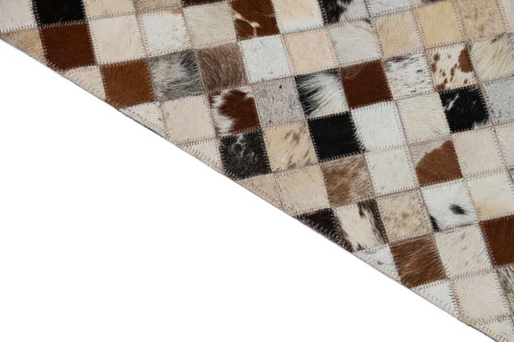 8' x 10' Cowhide Leather Rug