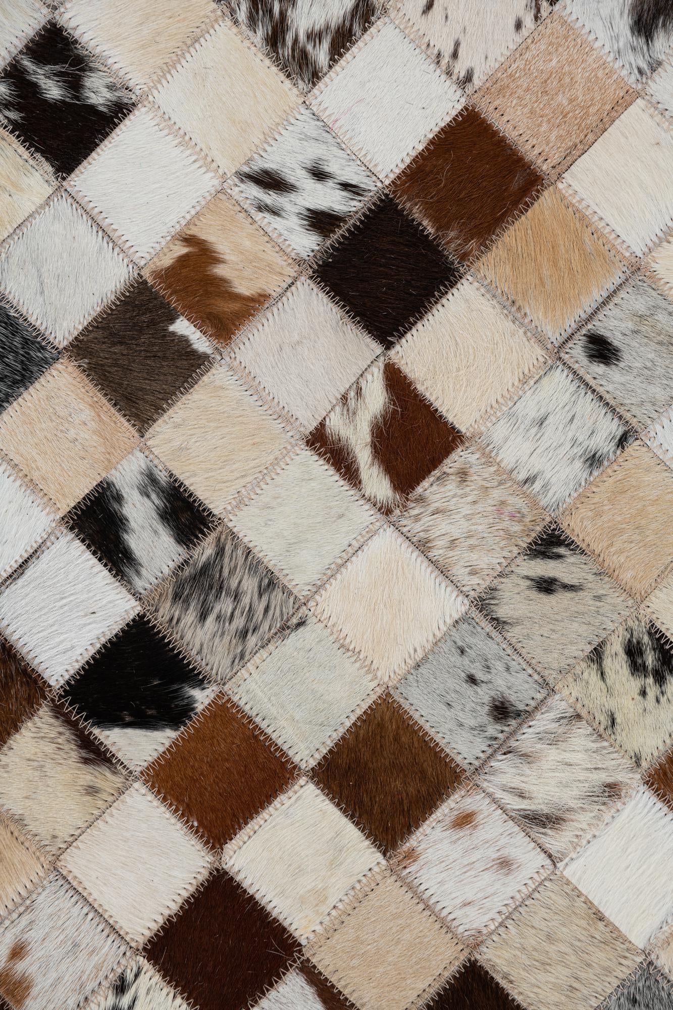 8' x 10' Cowhide Leather Rug