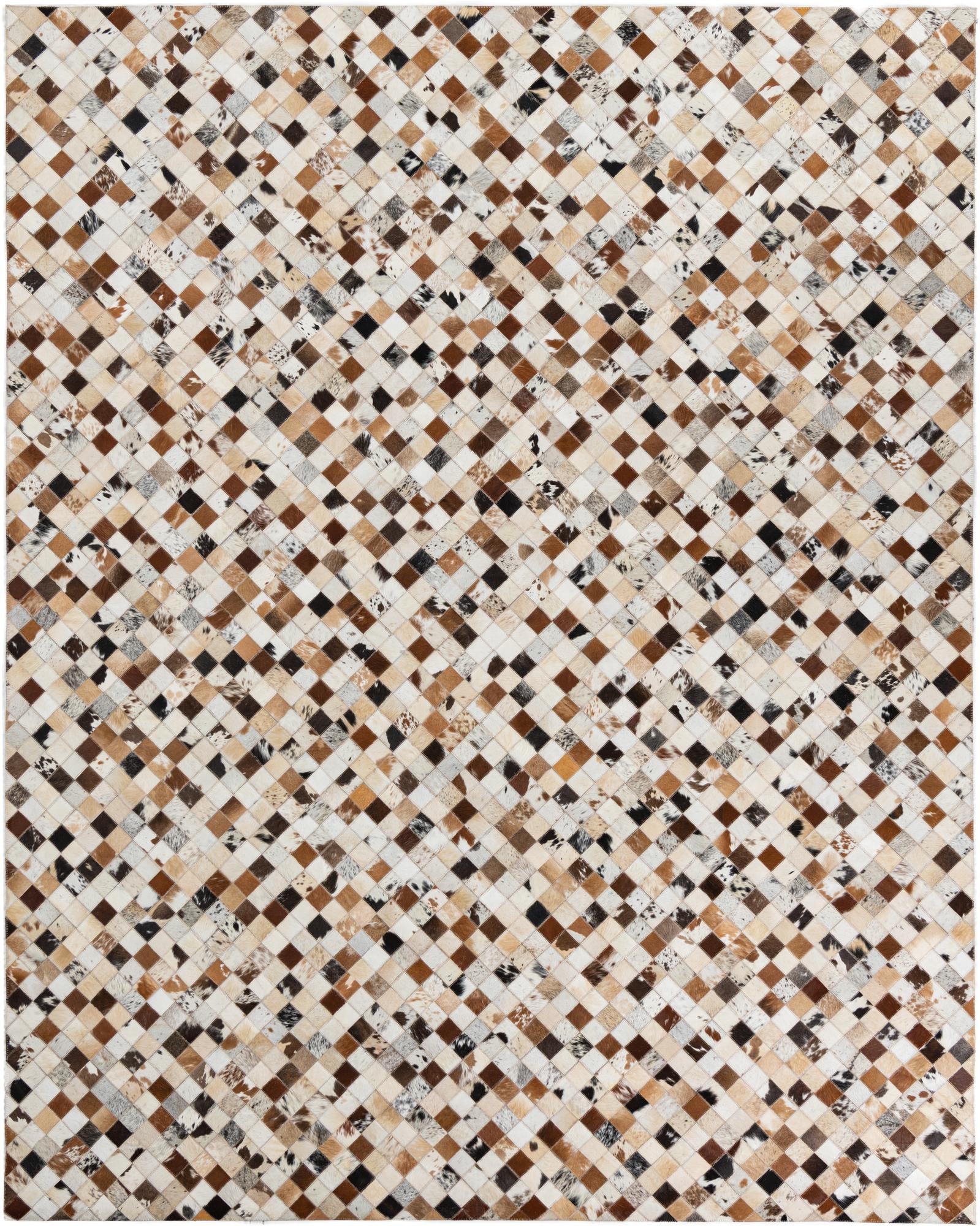 8' x 10' Cowhide Leather Rug