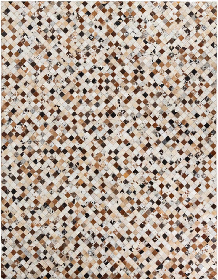 Detail image of 8' x 10' Cowhide Leather Rug