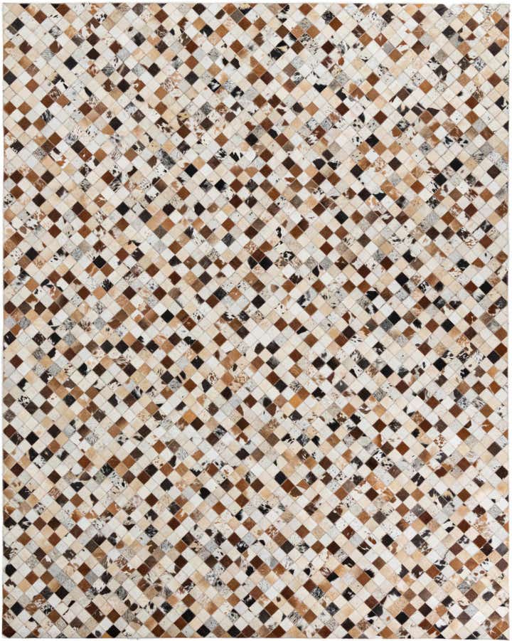 8' x 10' Cowhide Leather Rug