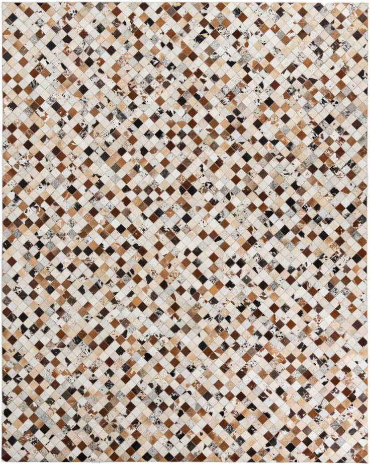 Detail image of 8' x 10' Cowhide Leather Rug