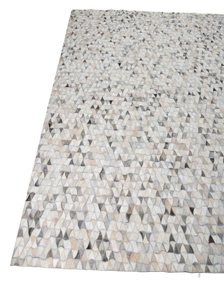 Detail image of 7' 10 x 9' 10 Cowhide Leather Rug