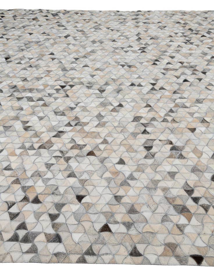 Detail image of 7' 10 x 9' 10 Cowhide Leather Rug