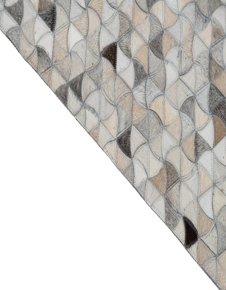 Detail image of 7' 10 x 9' 10 Cowhide Leather Rug