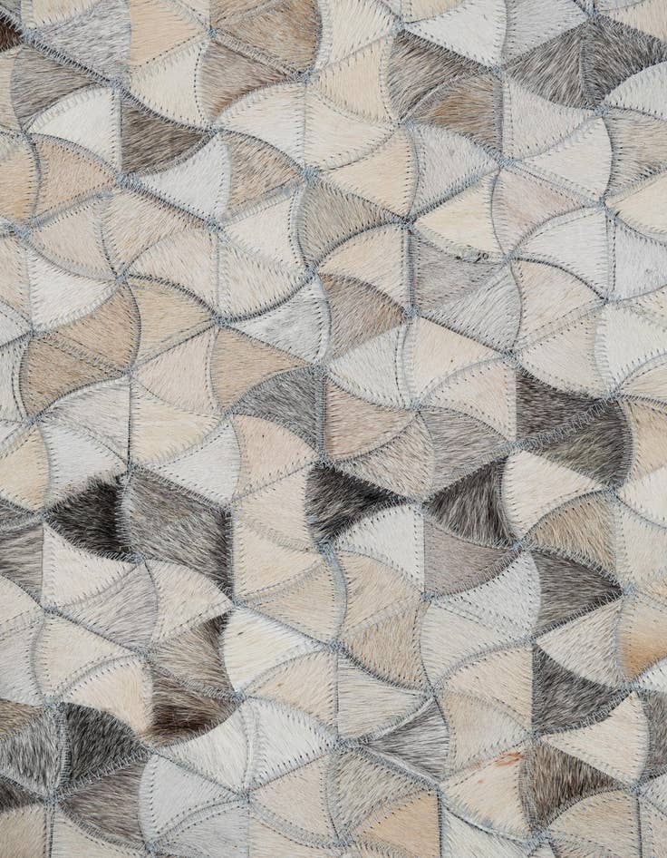 Detail image of 7' 10 x 9' 10 Cowhide Leather Rug