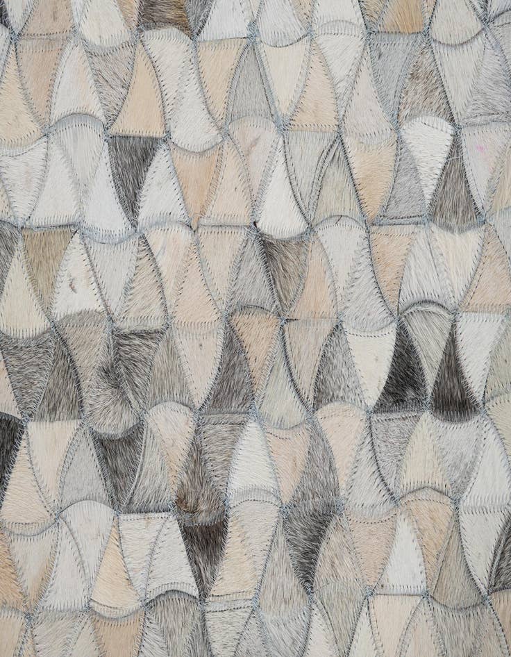 Detail image of 7' 10 x 9' 10 Cowhide Leather Rug