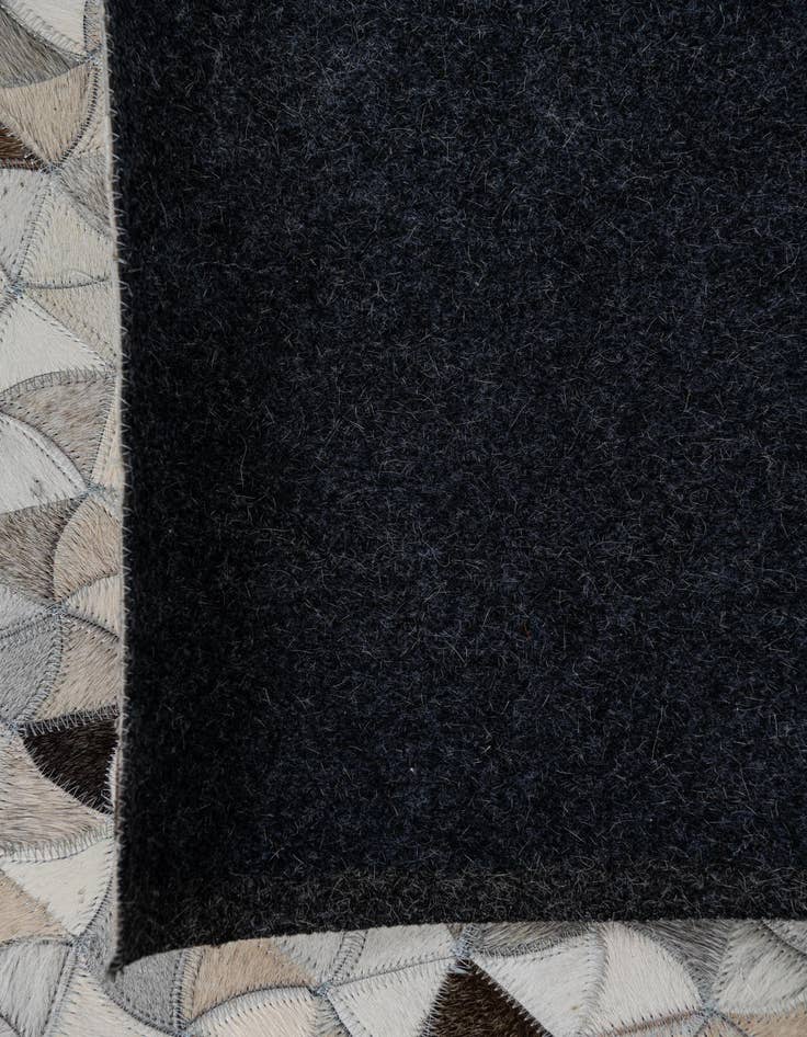 Detail image of 7' 10 x 9' 10 Cowhide Leather Rug