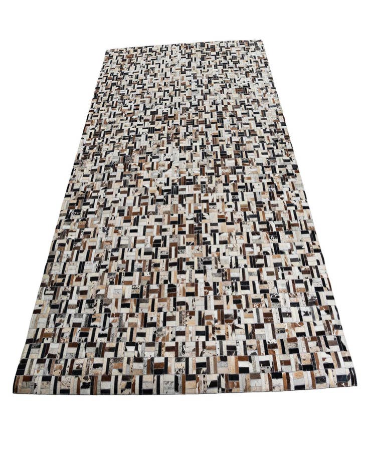 Detail image of 8' 2 x 10' Cowhide Leather Rug