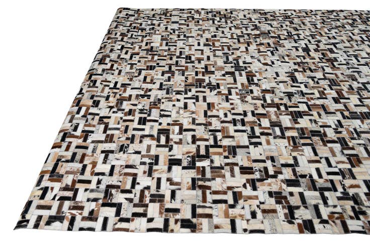 Detail image of 8' 2 x 10' Cowhide Leather Rug