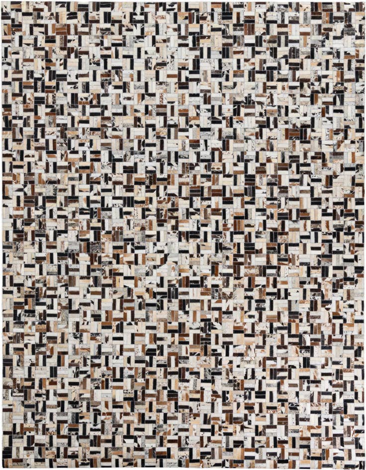 Detail image of 8' 2 x 10' Cowhide Leather Rug