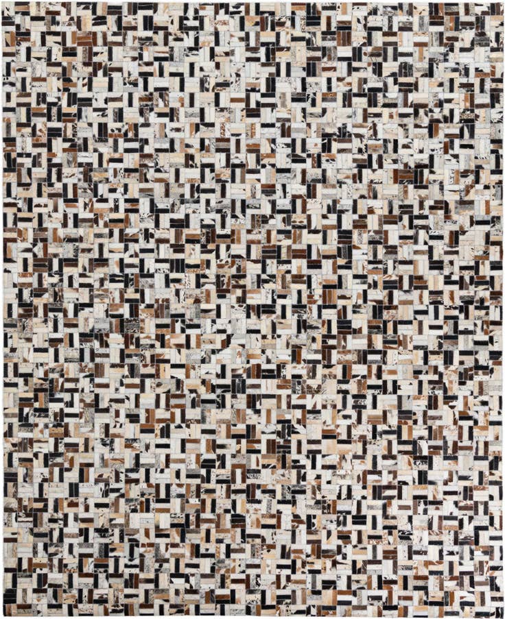 Detail image of 8' 2 x 10' Cowhide Leather Rug