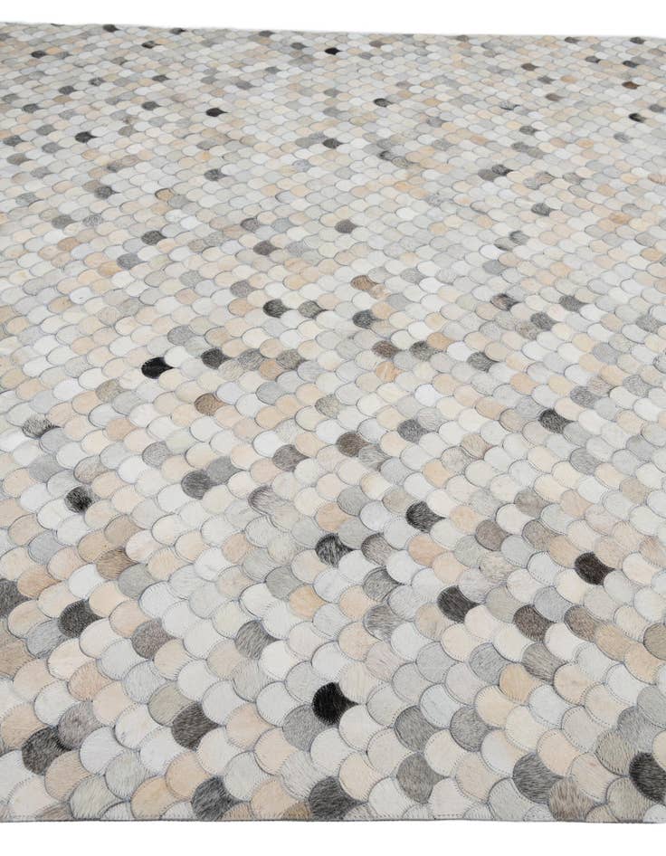 Detail image of 8' 2 x 10' Cowhide Leather Rug