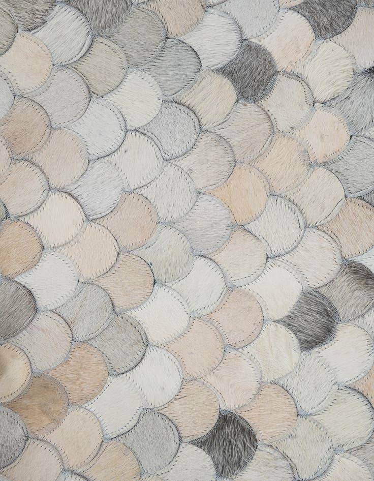 Detail image of 8' 2 x 10' Cowhide Leather Rug
