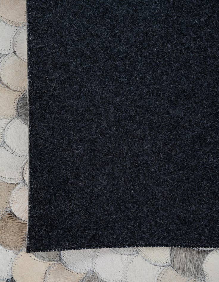 Detail image of 8' 2 x 10' Cowhide Leather Rug