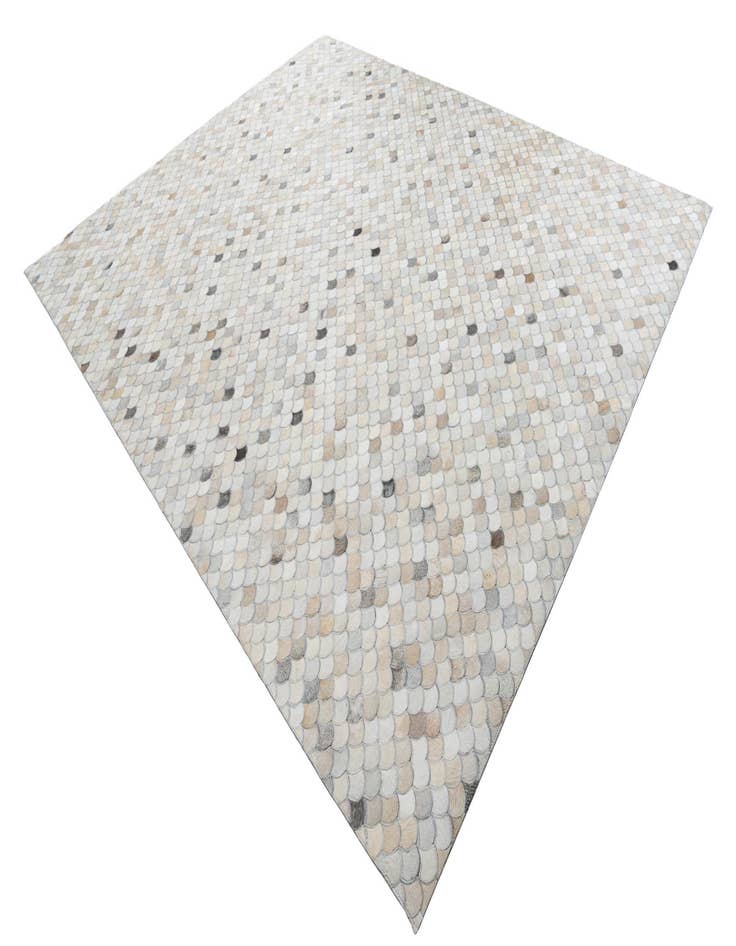 Detail image of 8' 1 x 9' 10 Cowhide Leather Rug