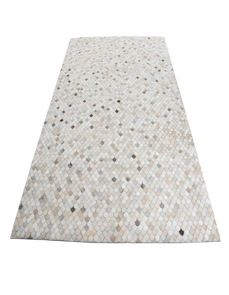 Detail image of 8' 1 x 9' 10 Cowhide Leather Rug