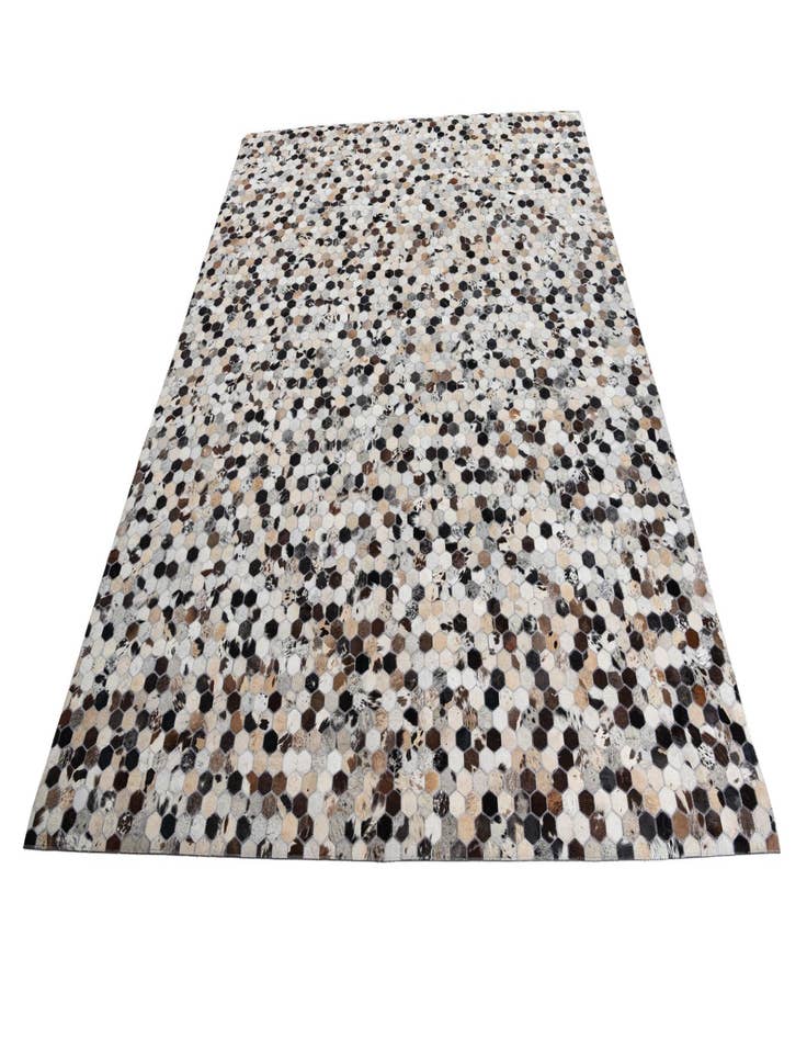 Detail image of 8' 1 x 9' 10 Cowhide Leather Rug