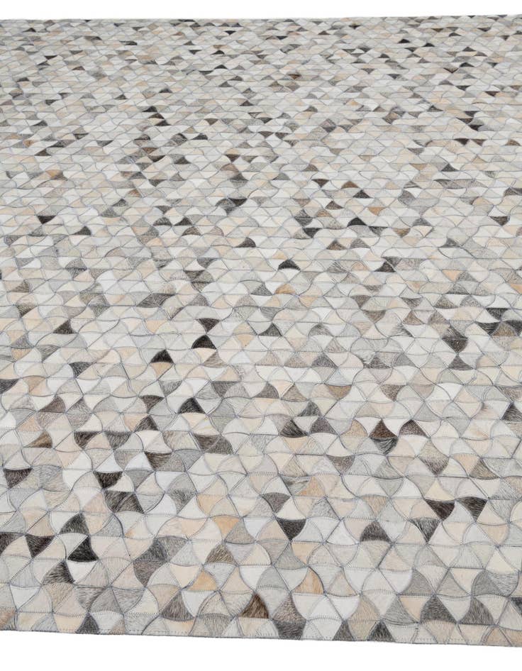 Detail image of 7' 10 x 9' 10 Cowhide Leather Rug