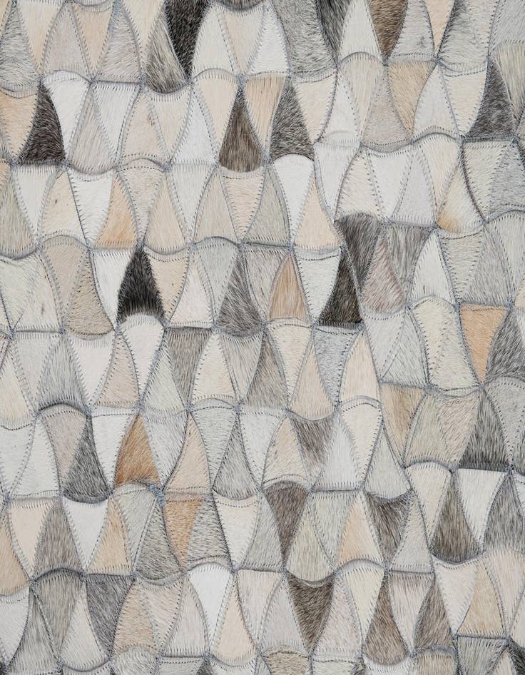 Detail image of 7' 10 x 9' 10 Cowhide Leather Rug