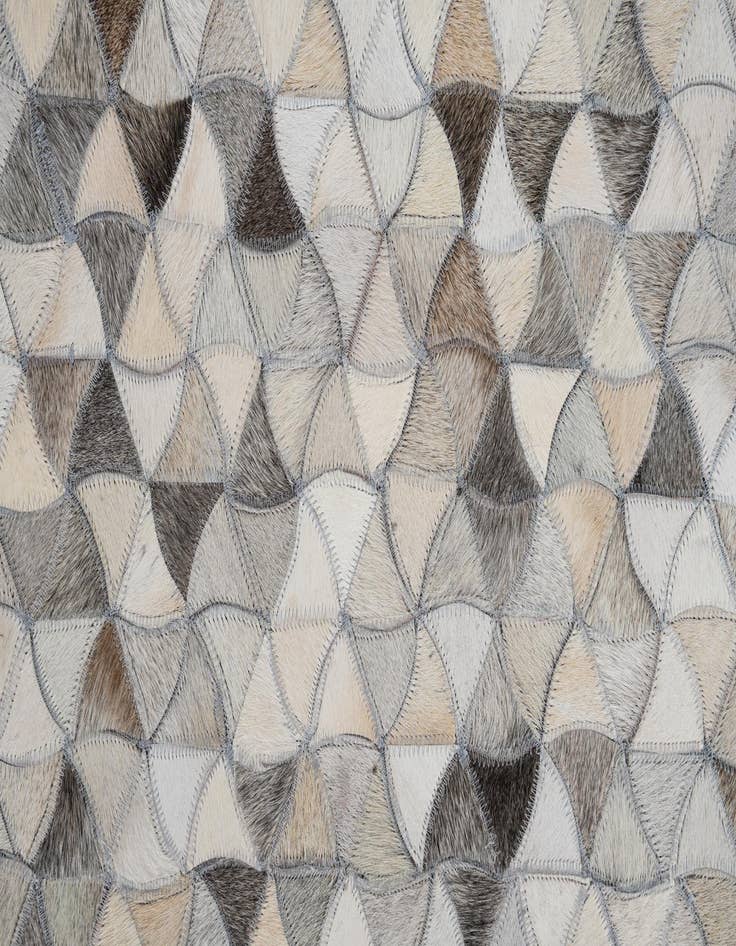 Detail image of 7' 10 x 9' 10 Cowhide Leather Rug
