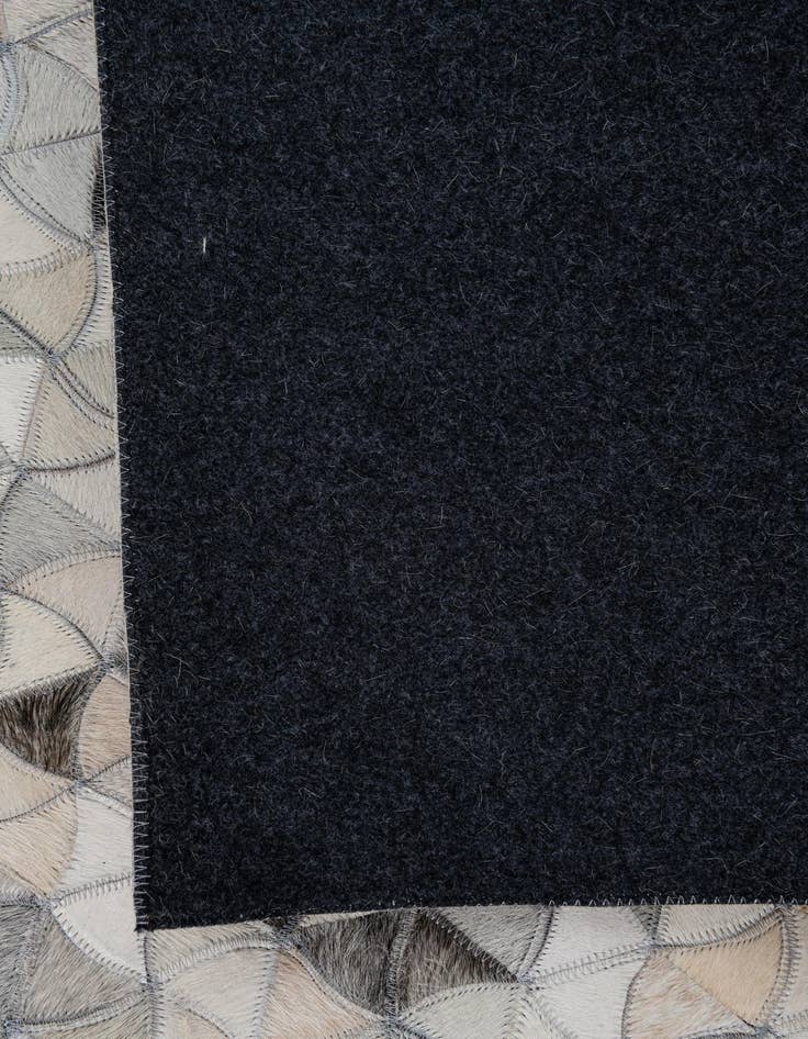 Detail image of 7' 10 x 9' 10 Cowhide Leather Rug