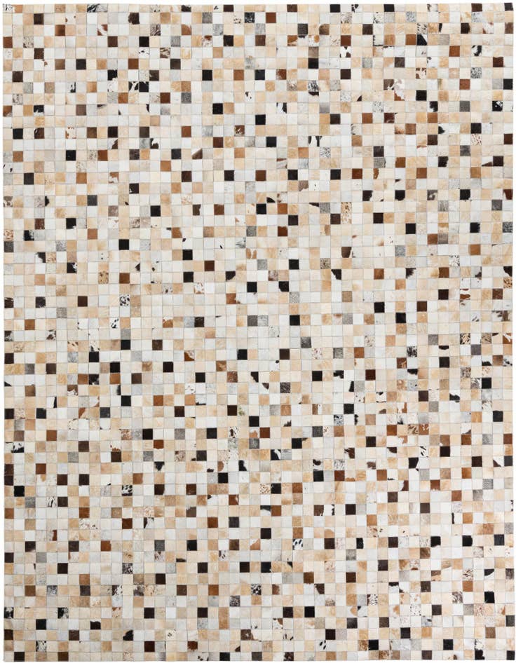 Detail image of 8' 2 x 10' Cowhide Leather Rug