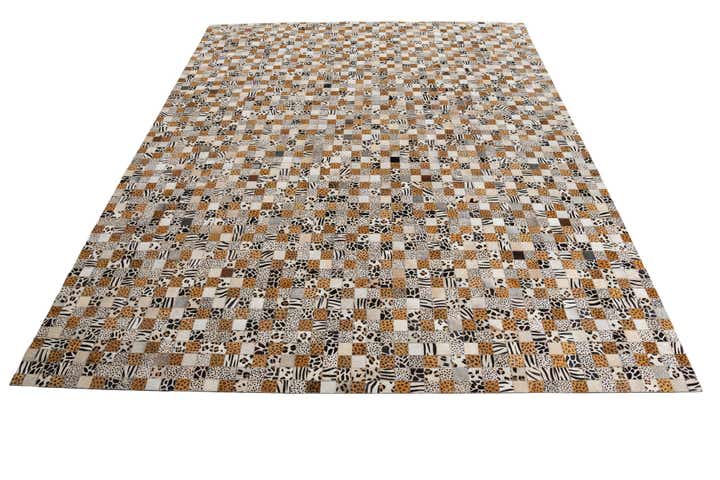 8' x 10' Cowhide Leather Rug