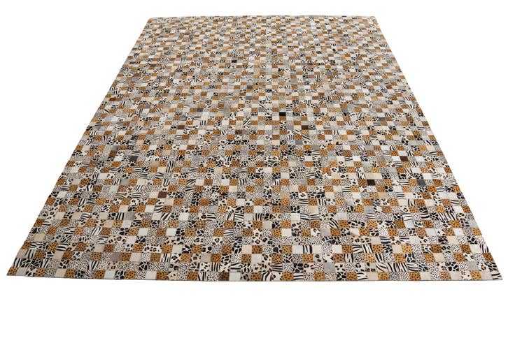 Detail image of 8' x 10' Cowhide Leather Rug