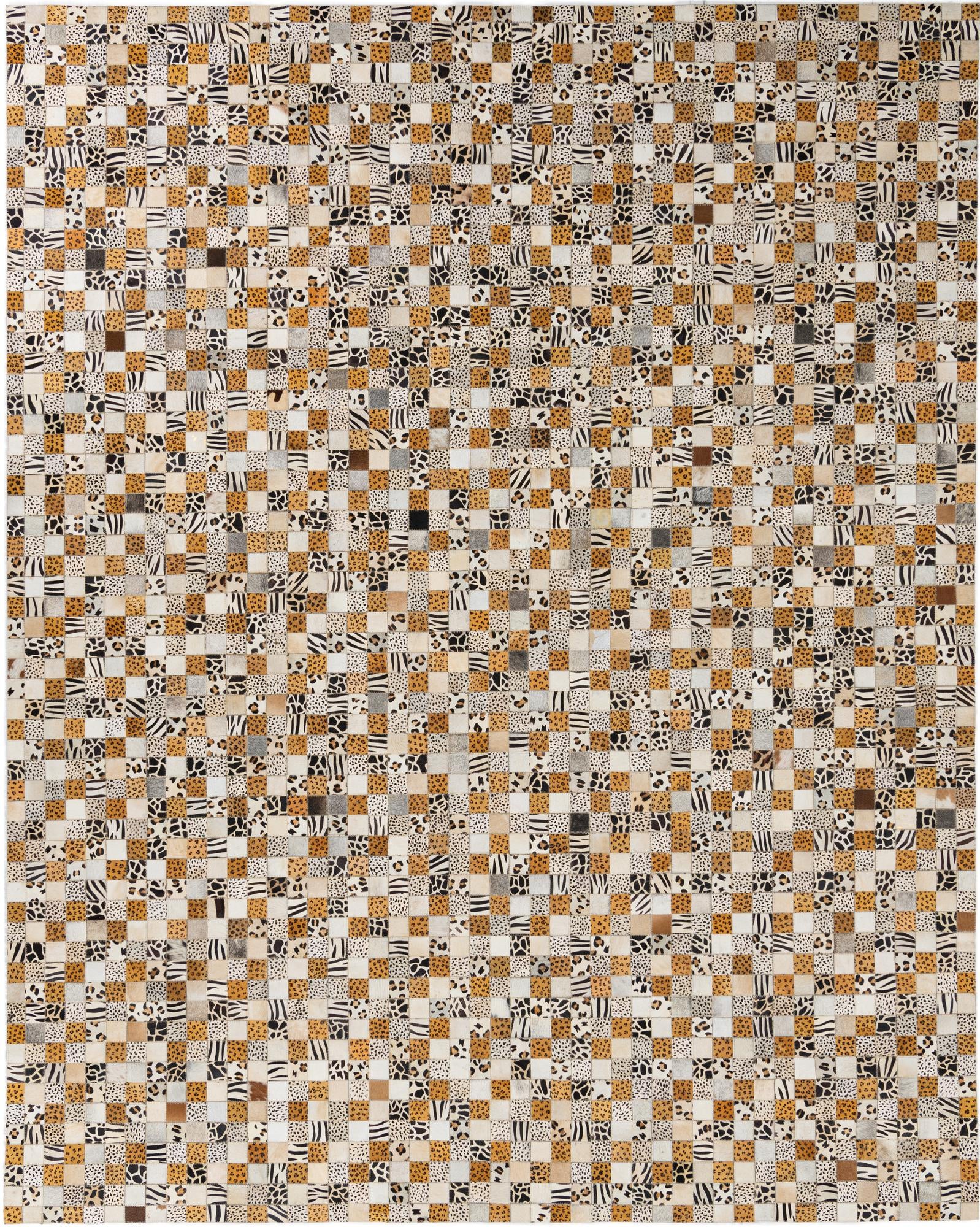 8' x 10' Cowhide Leather Rug