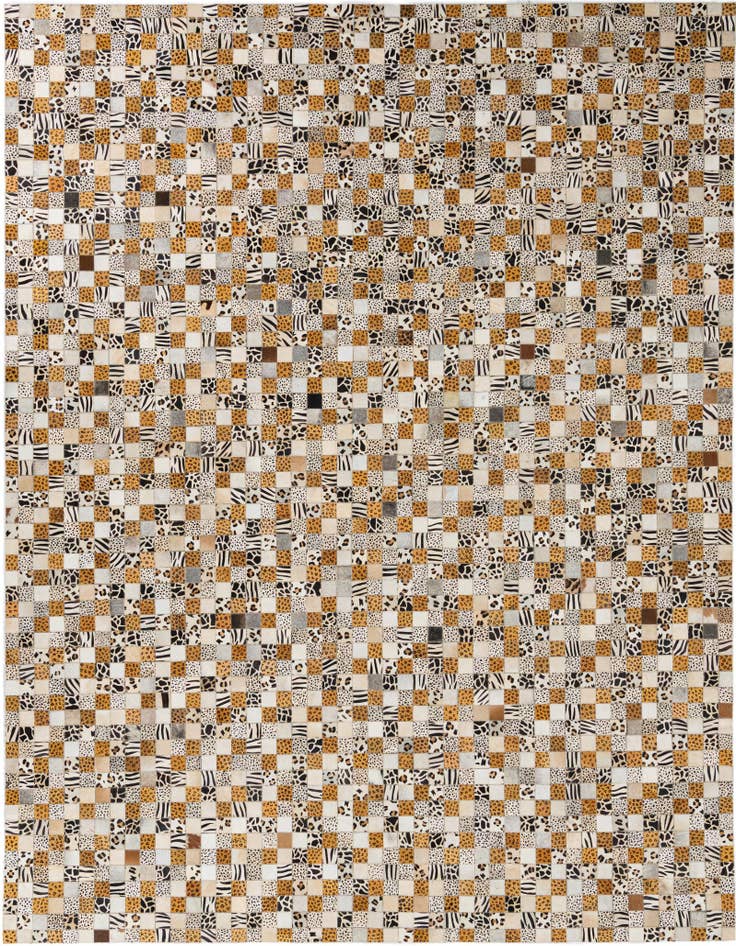 Detail image of 8' x 10' Cowhide Leather Rug