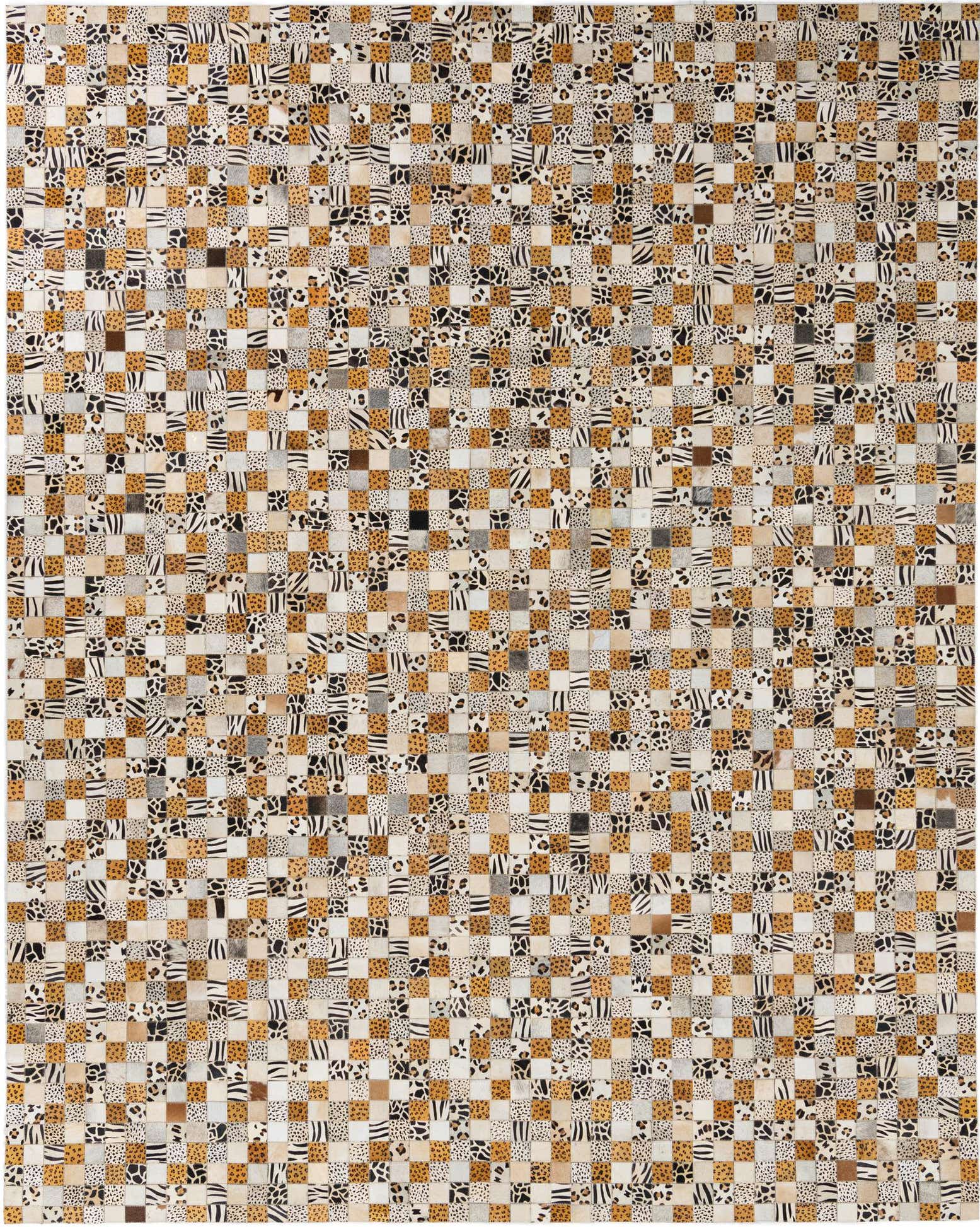 8' x 10' Cowhide Leather Rug