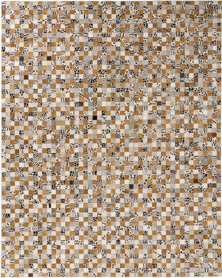 8' x 10' Cowhide Leather Rug
