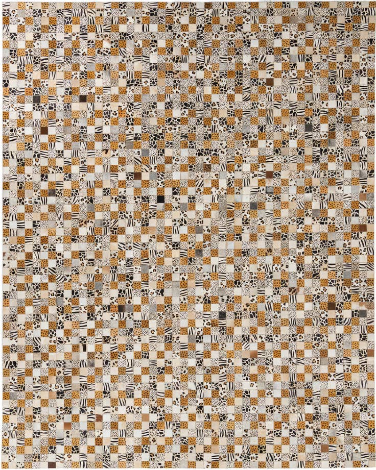 Detail image of 8' x 10' Cowhide Leather Rug