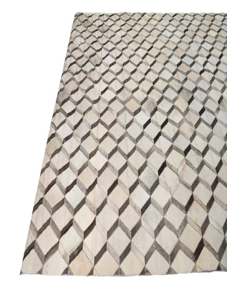 Detail image of 8' x 9' 10 Cowhide Leather Rug