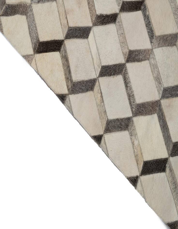 Detail image of 8' x 9' 10 Cowhide Leather Rug