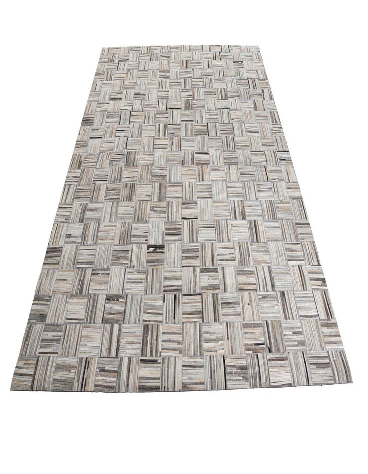 Detail image of 7' 10 x 9' 9 Cowhide Leather Rug