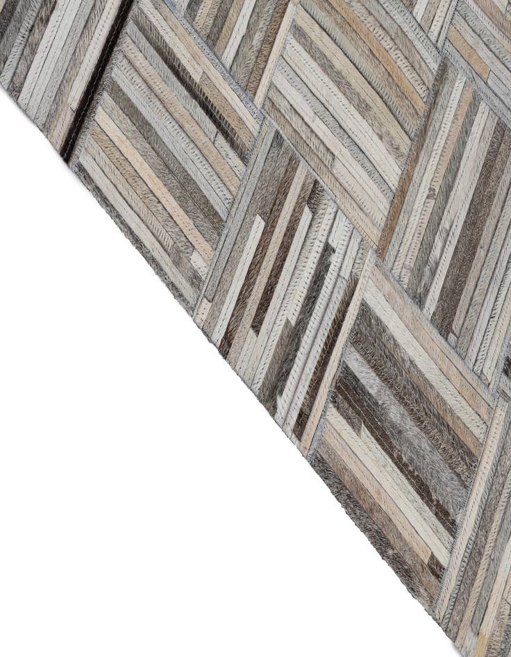 Detail image of 7' 10 x 9' 9 Cowhide Leather Rug